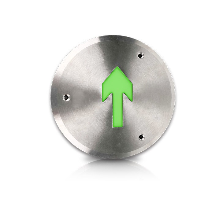 斜邊-應急標志燈具（單箭頭）-不銹鋼